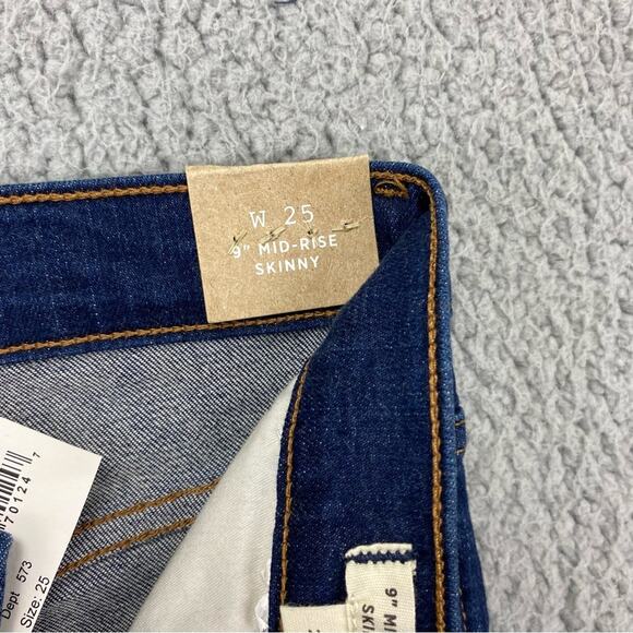 Madewell Women's 9" Mid-Rise Skinny Jeans in Patty Wash NWT - Size: 25 - Picture 15 of 16